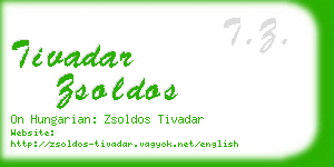 tivadar zsoldos business card